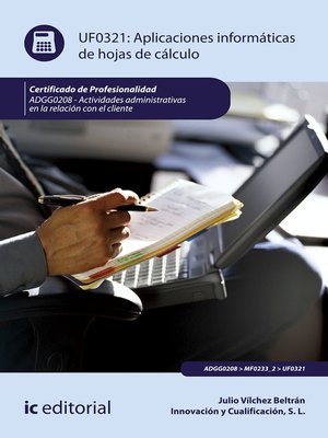 cover image of Aplicaciones informáticas de hojas de cálculo. ADGG0208